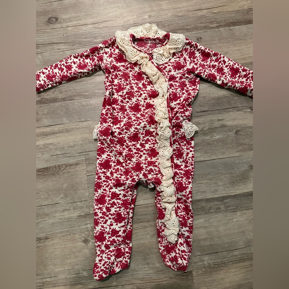 Mustard Pie Size 12 Month Ruffled Footie